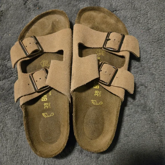 Birkenstock Kids Brown Suede Sandals - Picture 9 of 11